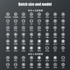 Cordless Electric Screwdriver Set 76 in 1 Precisions Bit Builtin LED Light Alloy Construction Electronics Repair Tool