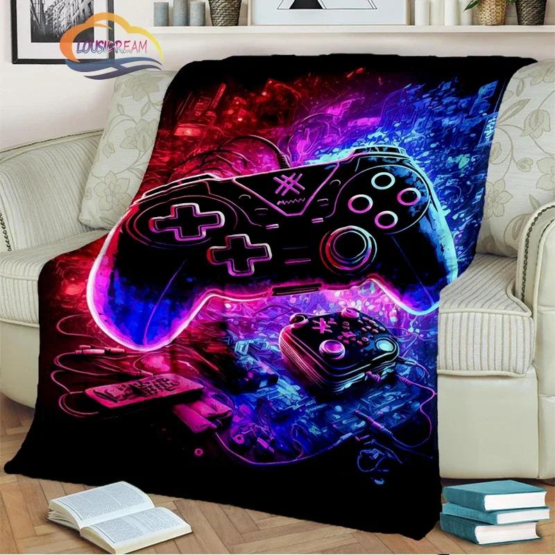 Game Blanket Pad S  Controller Soft and Comfortable  Sofa Bed Bedroom Decoration  Gamer Gift