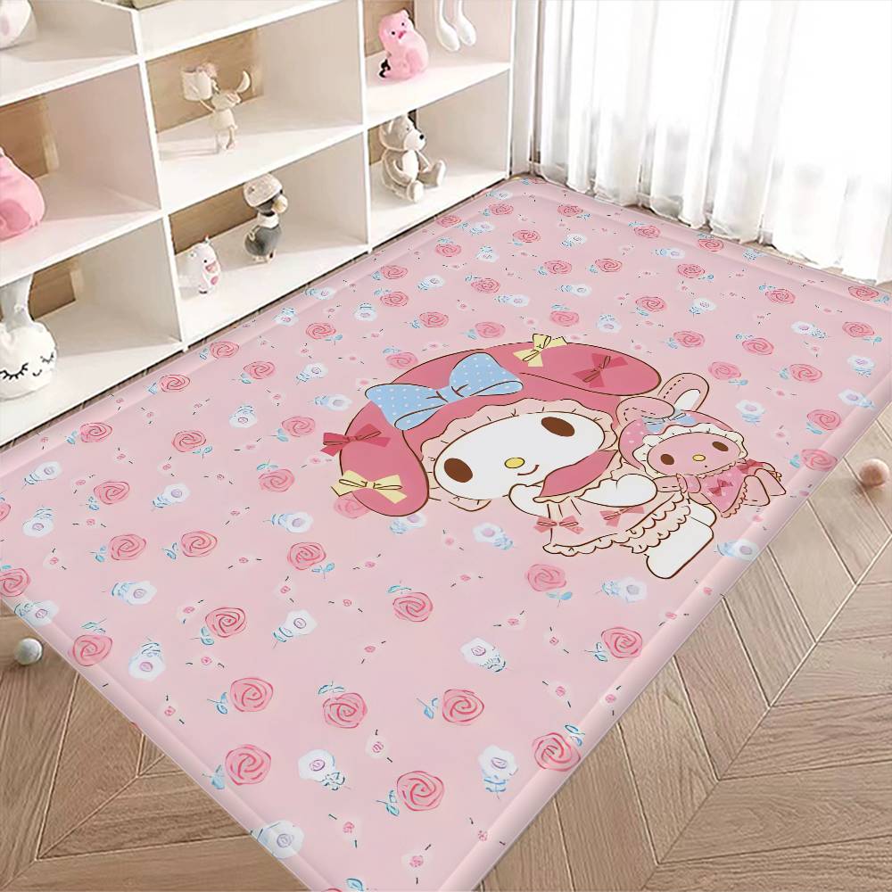 My M-melody Lovely Room Mats Anti-slip Absorb Water Long Strip Cushion Bedroon Mat Household Carpets