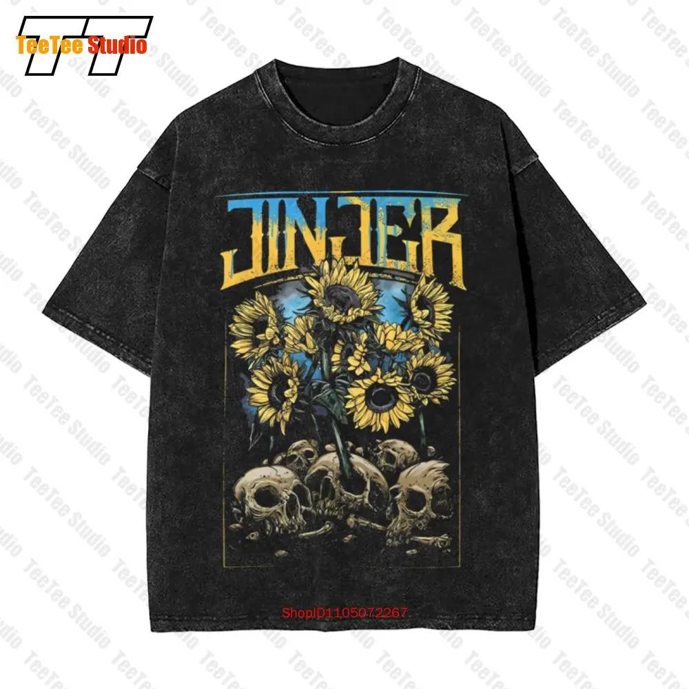 Retro Jinjer Band Skull Album Vintage Oversized TShirt Black All Sizes S Xl F R S
