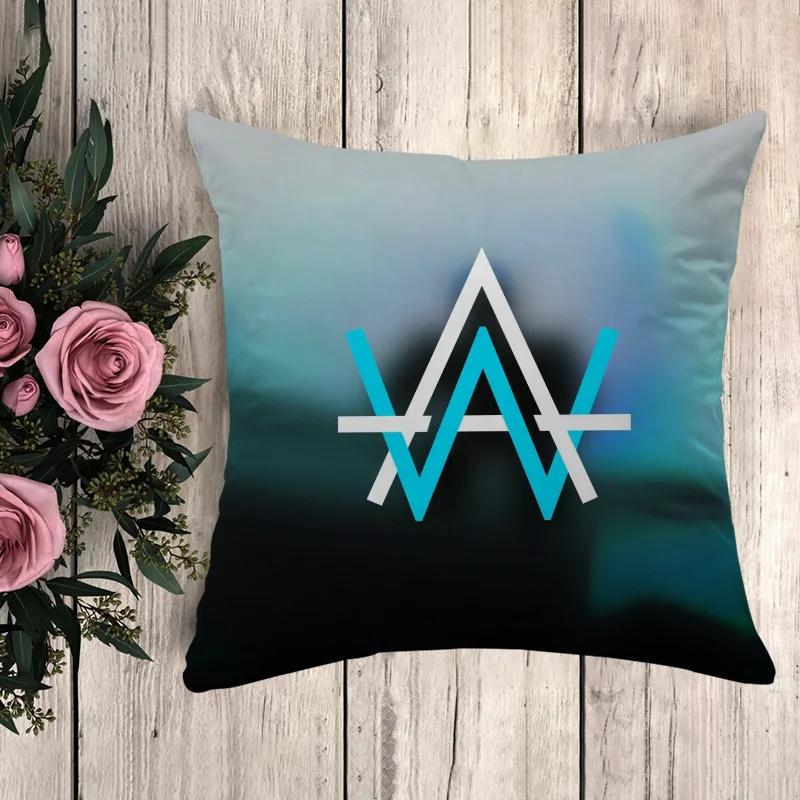 Poszewka na poduszkę Alan Walker Poszewka na poduszkę Luksusowe poduszki Anime Wystrój domu Poduszki dekoracyjne Poszewki dekoracyjne 50x50 Sofa