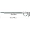4PCS 3-1/2 Inch Curtain Single Rod Support Bracket, Curtain Rod Holder