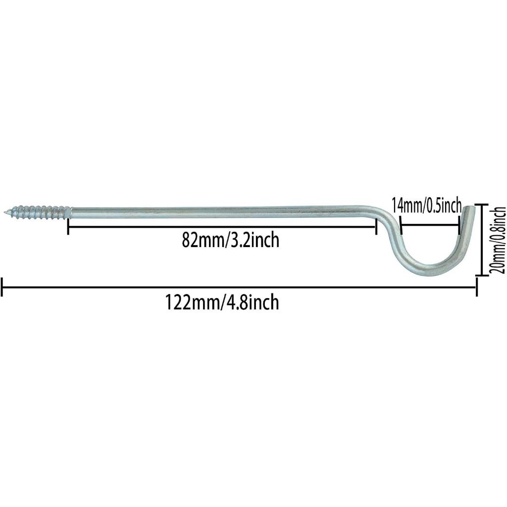 4PCS 3-1/2 Inch Curtain Single Rod Support Bracket, Curtain Rod Holder