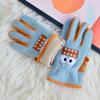 Süße Cartoon Kinder Winter Warme Handschuhe Polarfleece Verdickt Mädchen Jungen Vollfinger Fäustlinge Für Kinder Outdoor-Handschuhe