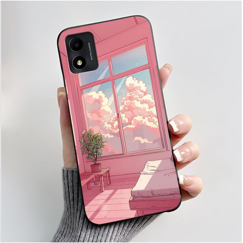 Casing For TCL 305i 5164D Phone Case Aesthetic Luxury Cute Cool Boys Girls Soft silicone Protective Back Cover Black TPU Shell
