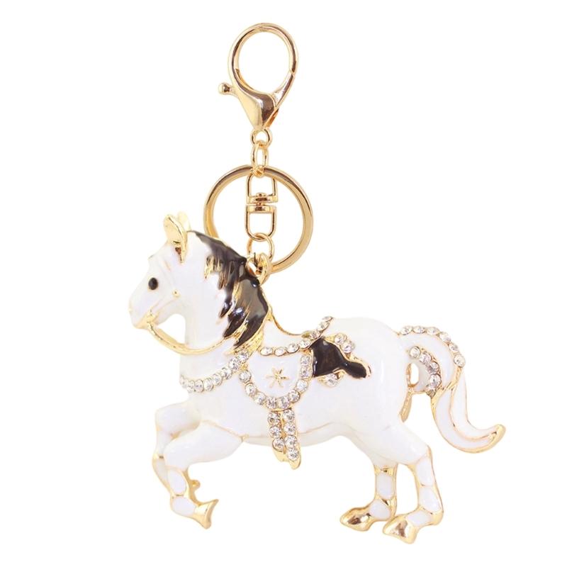 Alloy Horse Charm Keychain Bag Hanging Decoration With Unique Animal Design For Fashionable Accessory And Gift Giving