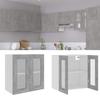 VidaXL Wall-Mounted Display Cabinet "Lyon" Concrete Grey 60 X 31 X 60 Cm Engineered Wood 802525