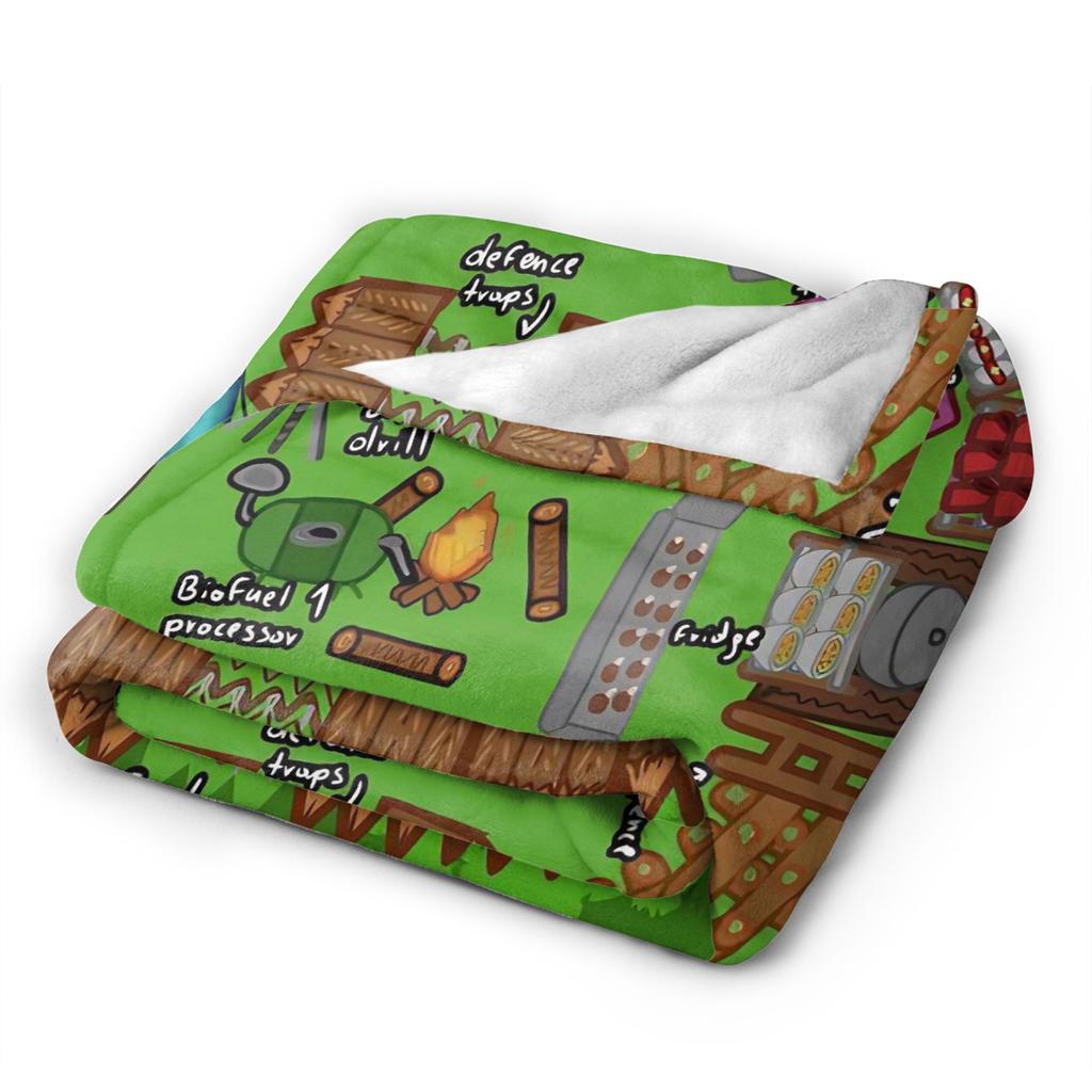 Build a Camp 99 Nights in the Forest Fleece Blankets Vintage Throw Blanket for Home 150*125cm Bedspreads