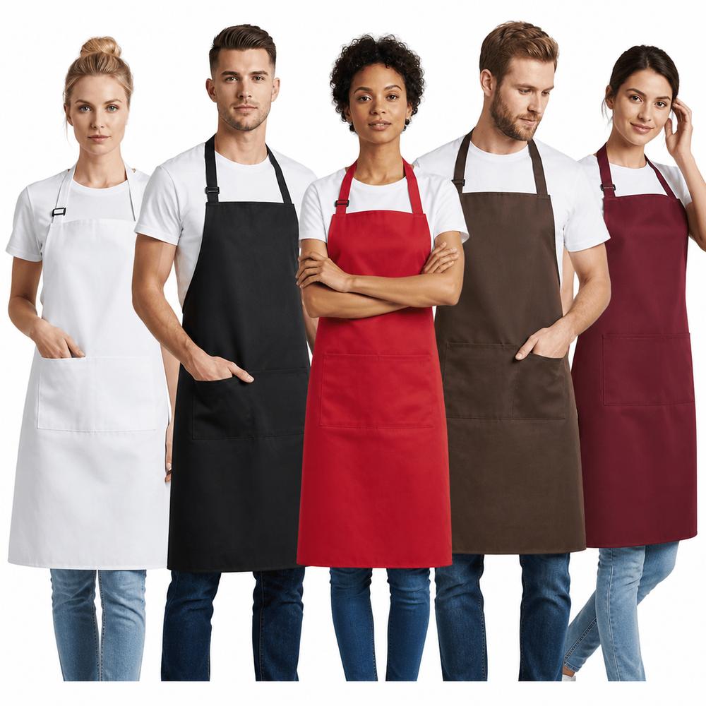 Oilproof Chef Aprons Adjustable Straps Cooking Aprons New Work Apron For Women Men