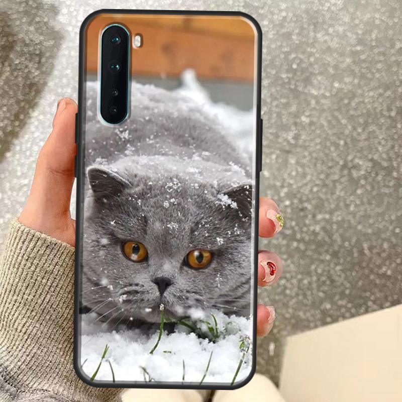 British Shorthair Cat Case For OnePlus 15 13 12 11 10 10R 12R 13R 15R 13T 10T 8T Nord 5 CE 2 3 4 Lite N20 N30 Coque