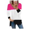 Women's Fashion Casual Zipper V- Neck Irregular Striped Geometric Print Long Sleeve Jacket
