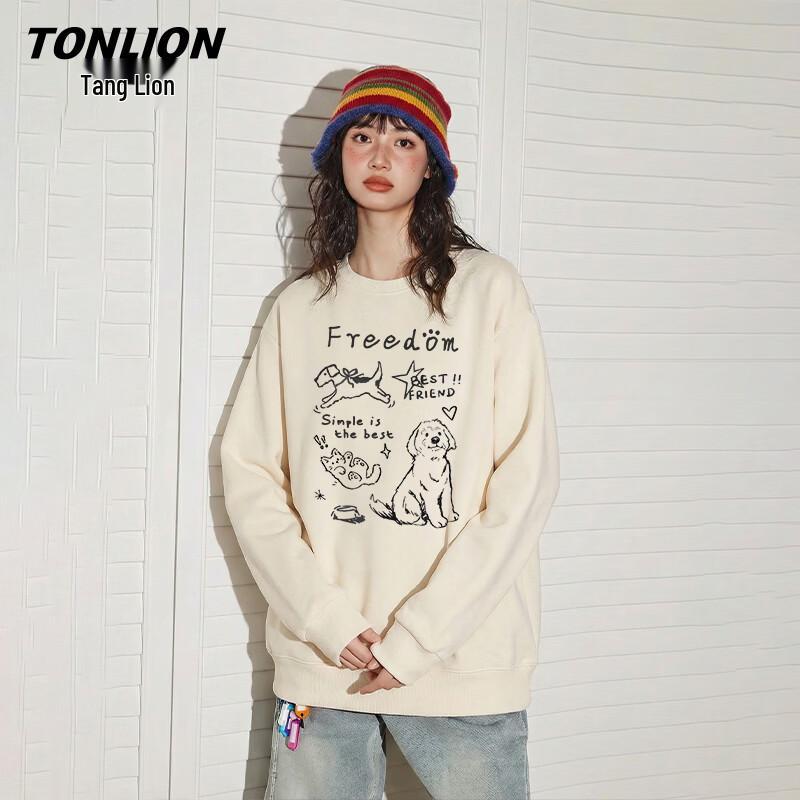 TonLion Women's Loose Fit Long Sleeve Sweatshirt