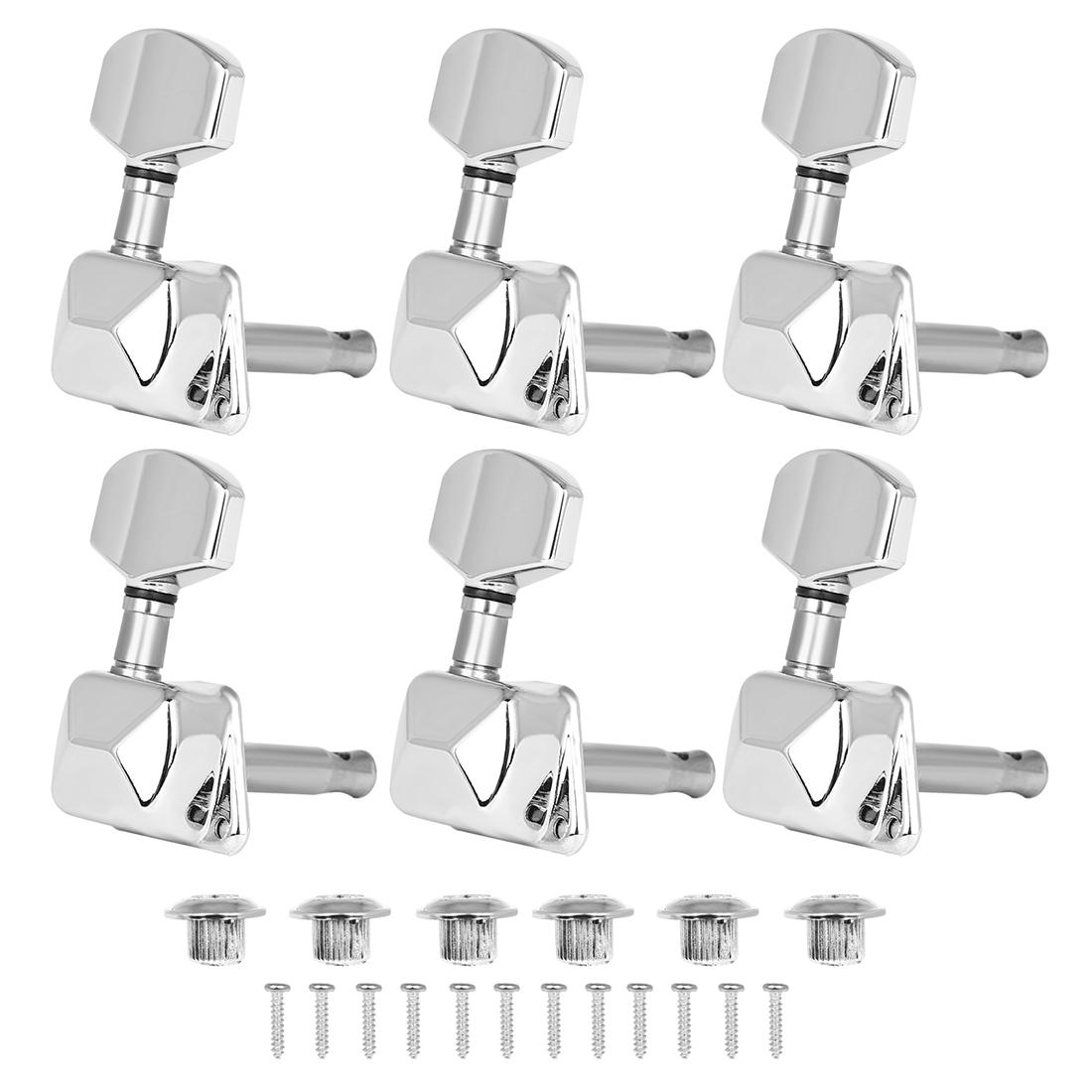 IRIN Folk Guitar String Tuning Pegs Semi-Closed/All-Closed Metal Guitar String Button Tuner Machine Heads Guitar Accessories