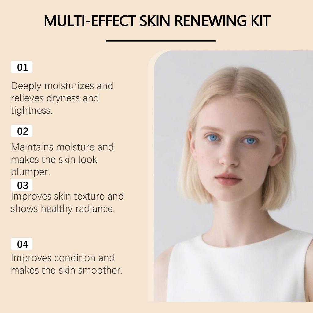 Day & Night Moisturizing Set: Nourishes & Hydrates Skin Barrier for Face & Eyes