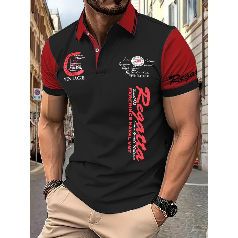 Summer New Men's Short Sleeved POLO Casual, Fashionable, Comfortable