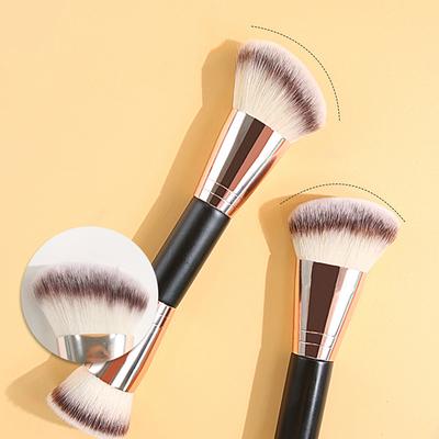 1 Stück Professionelle Kosmetik Make-Up-Tool Doppelkopf Multifunktionale Schatten Highlight Blush Augenbrauen Wimpern Schönheit Pinsel