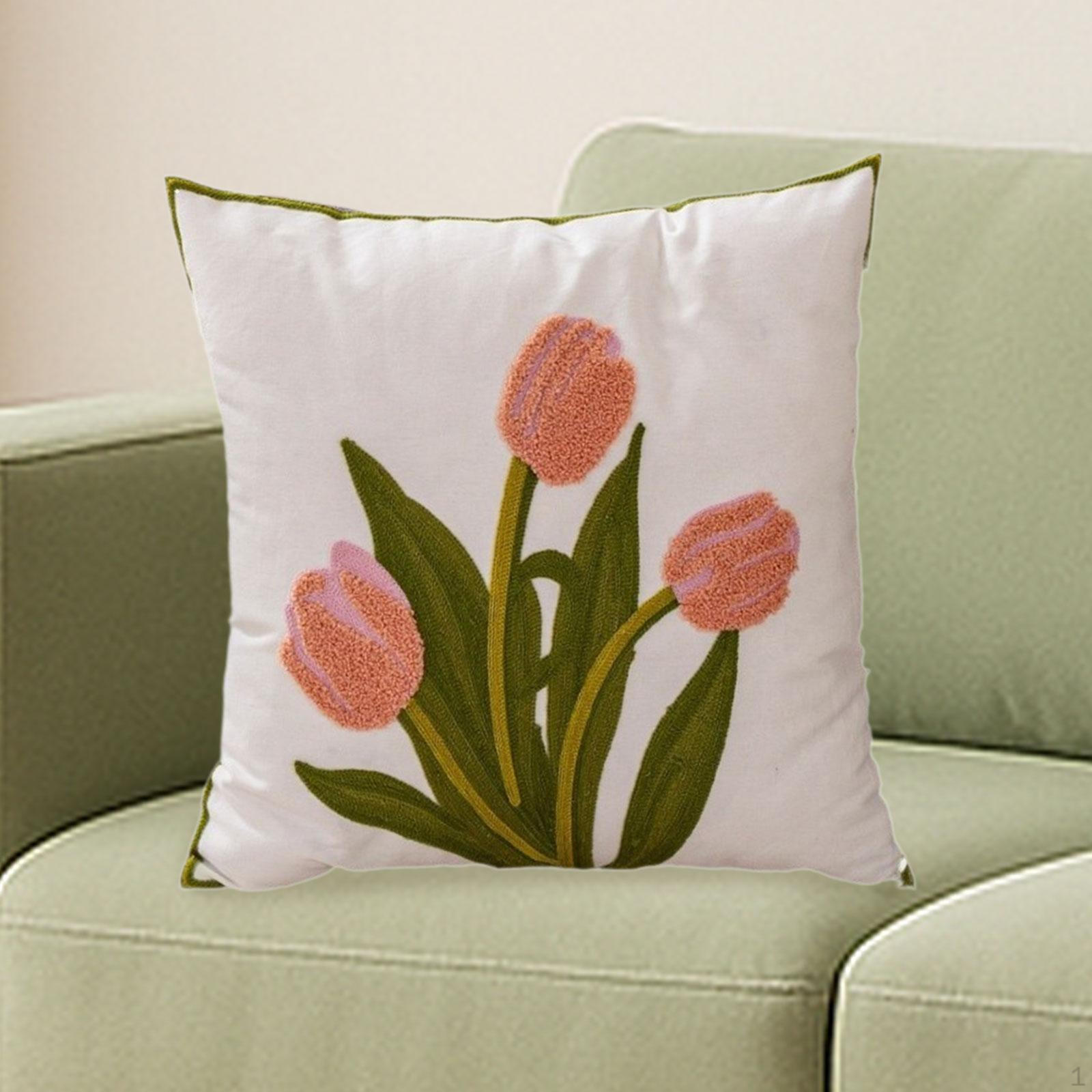 Pillow Cover Cushion 18 x Decorative Case Square for Farmhouse Sofa Couch Bed 1449₽