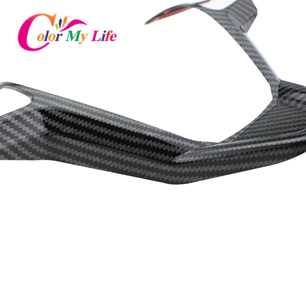 Car Accessories for Ford Fiesta MK7 2009 - 2017 Ecosport 2012-2017 Steering Wheel Panel Decoration Cover Trim