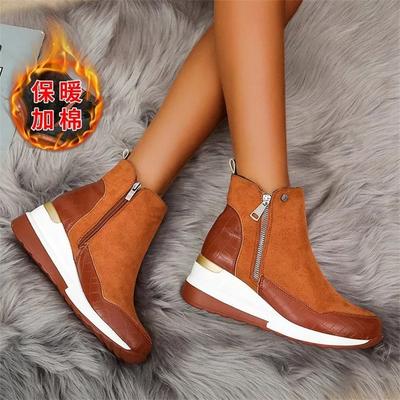 Fashion Winter Ladies Shoes New Arrival 2025 Warm Womens Boots Platform Snow Ankle Boots for Girls Wedge Heels for Women