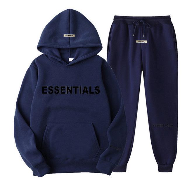 Essentiële Cross-Border Europa Hoodie & Joggingbroek Set voor Mannen & Vrouwen - Pullover met Lange Mouwen