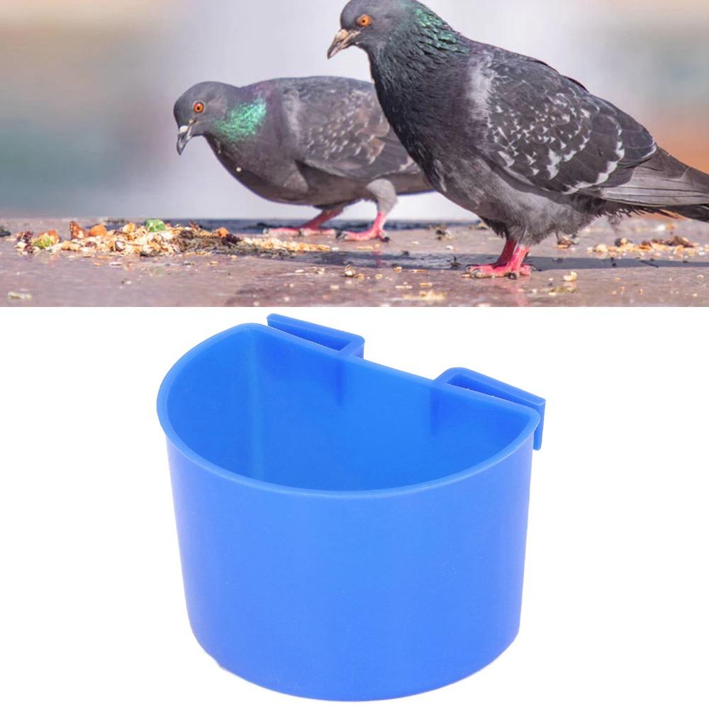 20Pcs Plastic Birdcage Feeder Blue Parrot Water Bowl Bird Feeding Cup  Small Birds Feeding