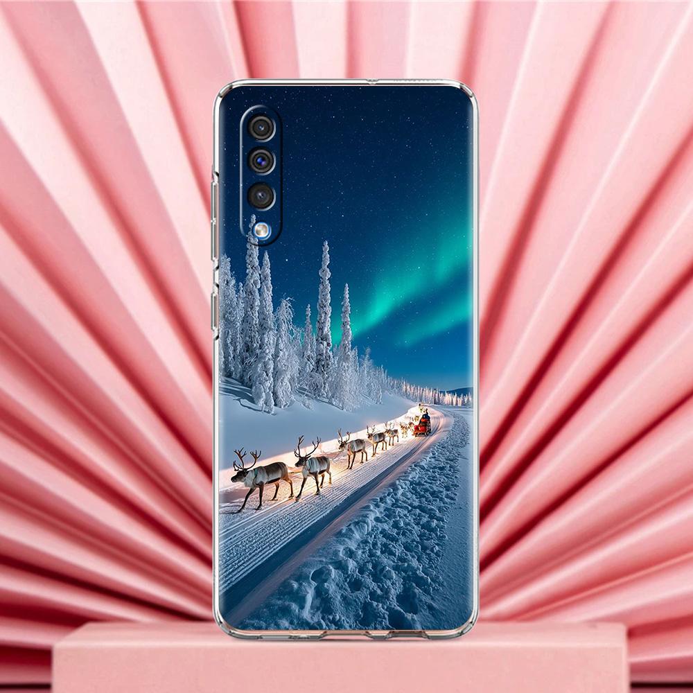 Phone Case For Samsung A56 A36 A26 A24 A16 A14 A12 A32 A50 A70 A22 A40 A34 A54 A42 A52 5G A04s A06 Cover Antarctica Snow Scenery