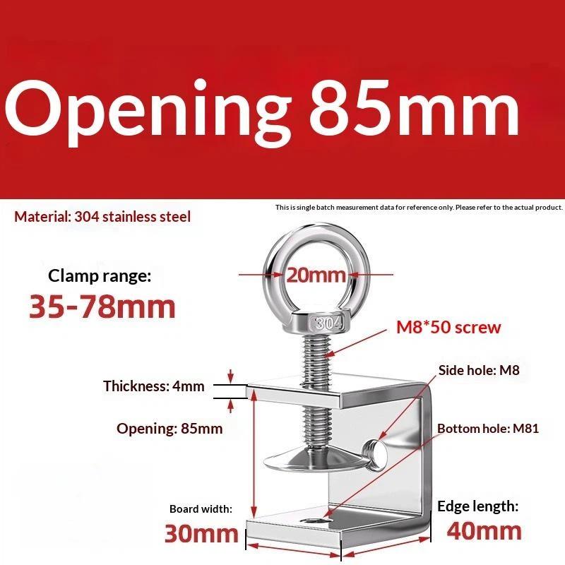 Galvanized Carbon Steel Tiger Clamp Multiple Shapes Open Height 20-130Mm Thickened Material Fixed Fixture Clamping Device