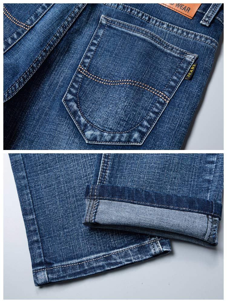 TIDEWORD Herren Skinny Fit Stretch Jeans, Größen 28-40, Blau, Schwarz, Grau, FCXF (Blau, Größe 32)