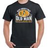26 Cricket T-Shirt Cricketer Never Underestimate An Old Man With A Bat Mens Funny Unisex T-Shirt