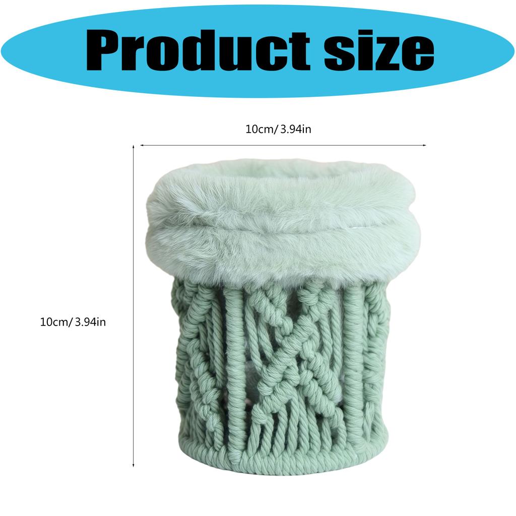 Bohemian Cotton Rope Pen Eyeglass Holder Multipurpose Fabric Storage Organizer For Desk Office Home Decor