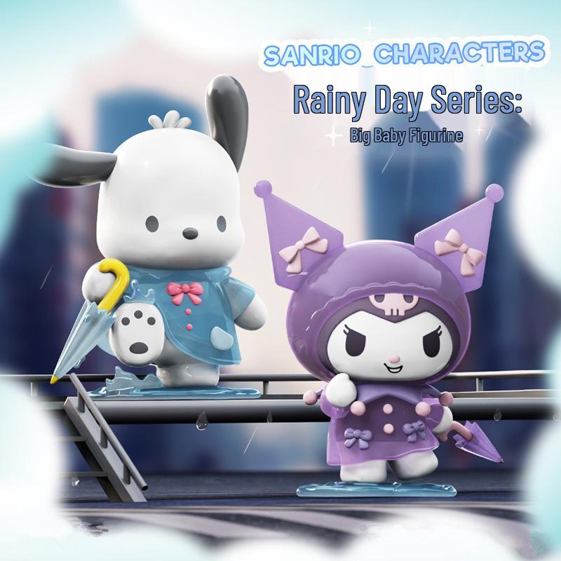 

Оригинальная фигурка Sanrio Kuromi & Pacha Dog на дождливый день в подарок