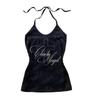 Y2K Sexy American Girl Graphic Vest Top - Women's Short Sleeve Tee