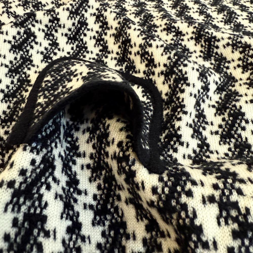 CHANEL P24448V01744 fringe wool skirt white wool Used