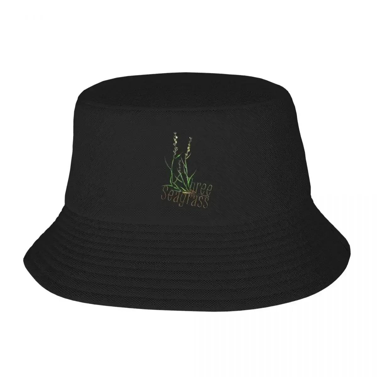 Three Seagrass Bucket Hat Trucker Cap Fishing cap Hat Beach Caps Unisex Womens