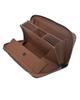 [Alivern] Women's Long Wallet, Large Capacity, Soft Genuine Leather, YKK Zipper, Holds Over 16 Cards, Vertical Card Storage, Leather Interior,