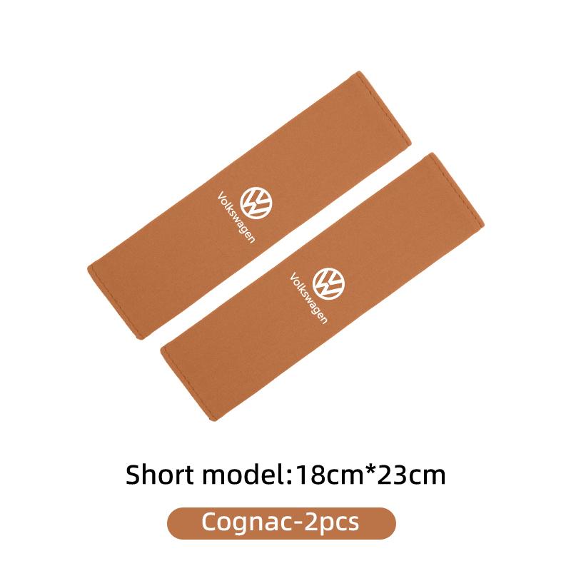 XYZ1 For Volkswagen VW Suede Car Seat Safety Belt Adjustable Shoulder Protector Pad Scirocco Passat Polo B5 B6 B7 CC Tiguan Sharan