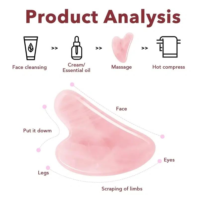 Resin Gousha Stone for The Face Roller Gouache Scraper Gousha Stone Gowoman Face Roller Gua Sha Tool Face Roller Massager