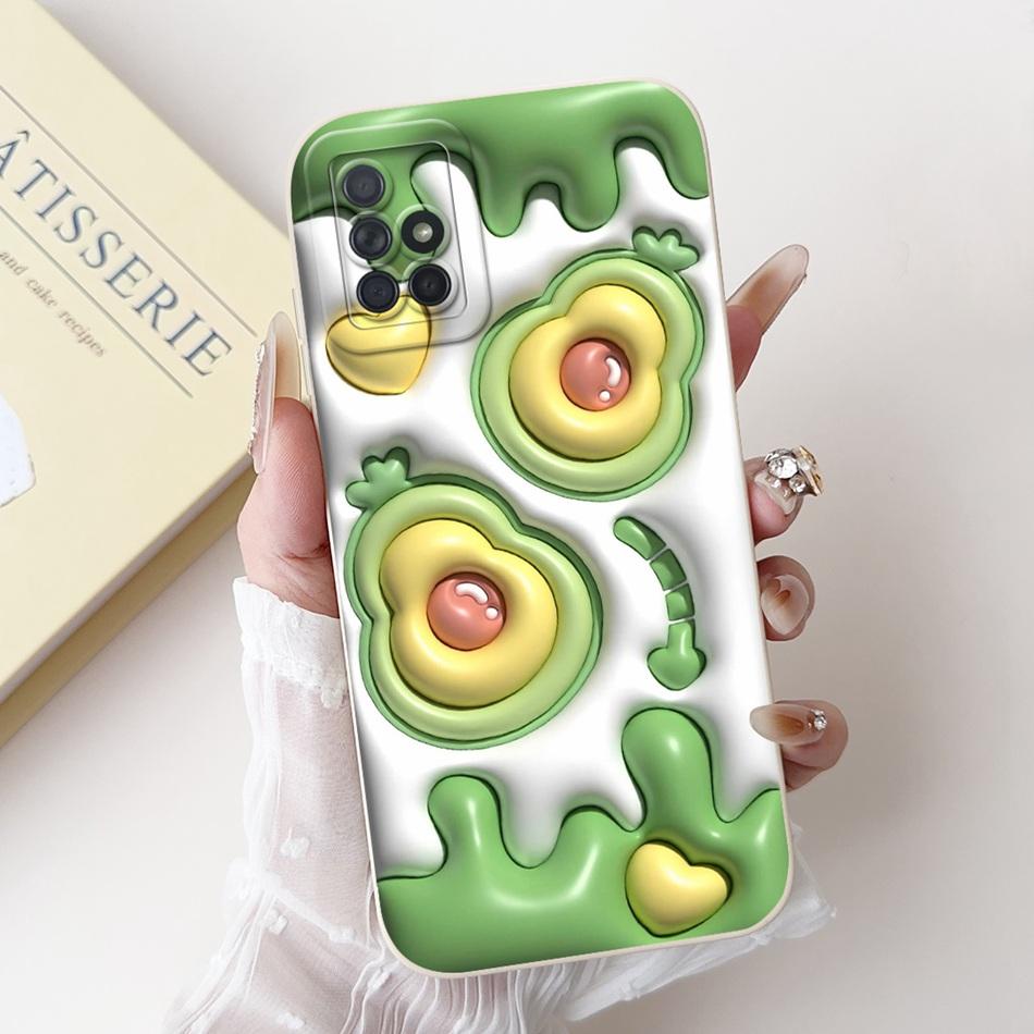 For Samsung Galaxy A71 Cute Panda Cat Cartoon Phone Case For Samsung A71 4G SM-A715F Soft Silicone Shockproof Cases