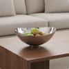 Metal Fruit Dish Mirror Finish Stainless Steel Bowl Easy To Clean Nordic for Living Room S