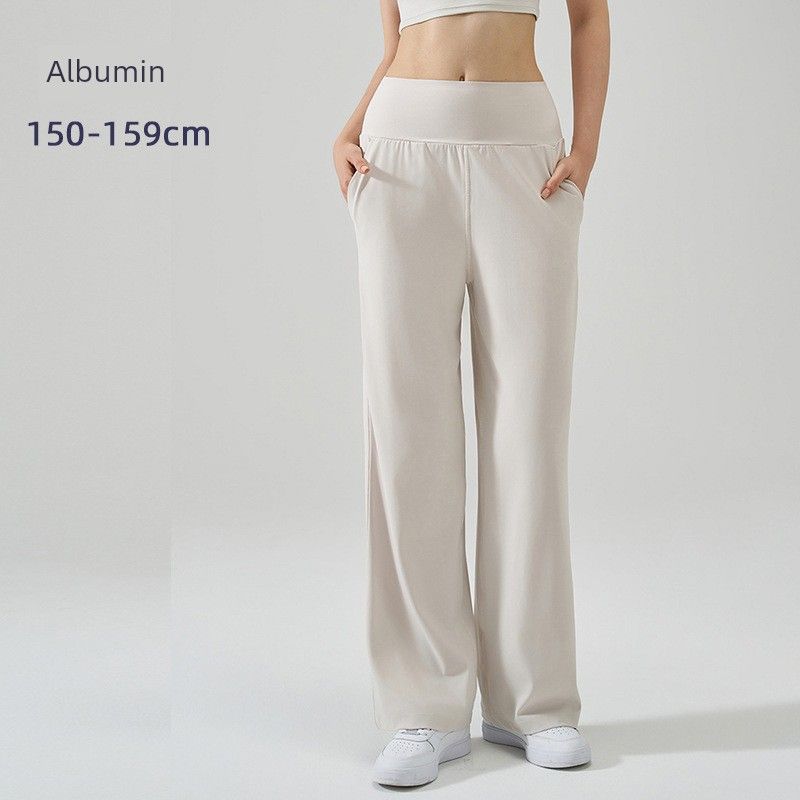 Loose Straight Sweat pants Drape Slimming High Waist Running Training Summer Breathable Fairy Draping Effect Yoga Pants Thin