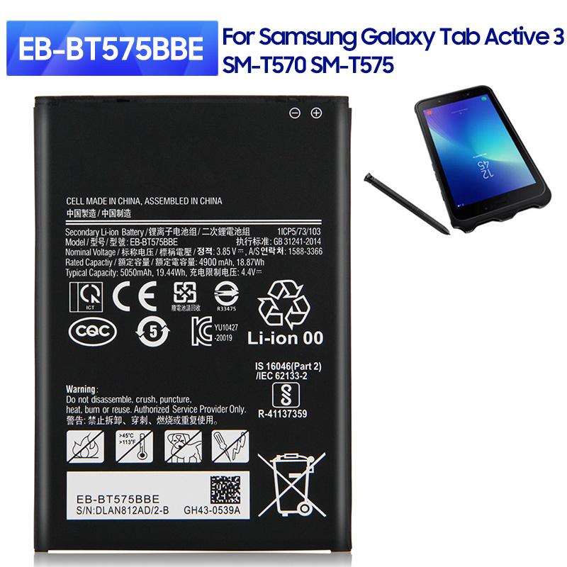 

Original Replacement Battery EB-BT575BBE For Samsung Galaxy Tab Active 3 T575 SM-T570 GH43-05039A 4900mAh