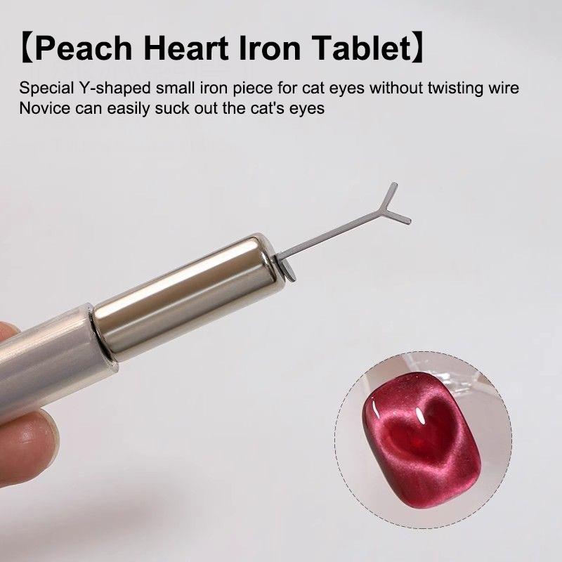Y-Shaped Nail Magnet Stick Wire Tools,For Creating Heart & Ingot Shapes On Nails,Love Heart Cat Eye Nail Magnet,Art Accessories