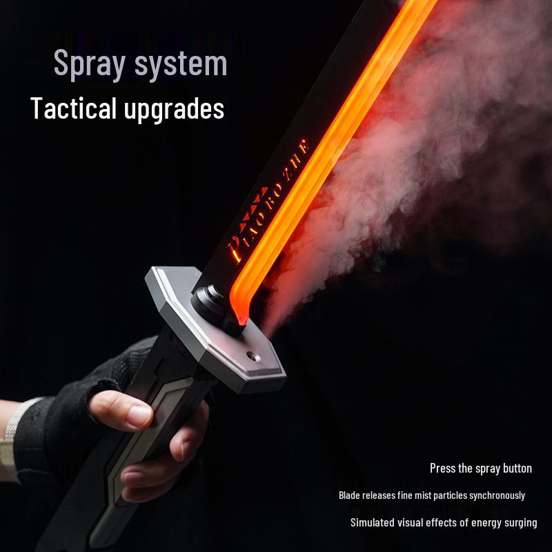 Douyin LED Samurai Sword Toy - Flashing Laser Blade for Kids