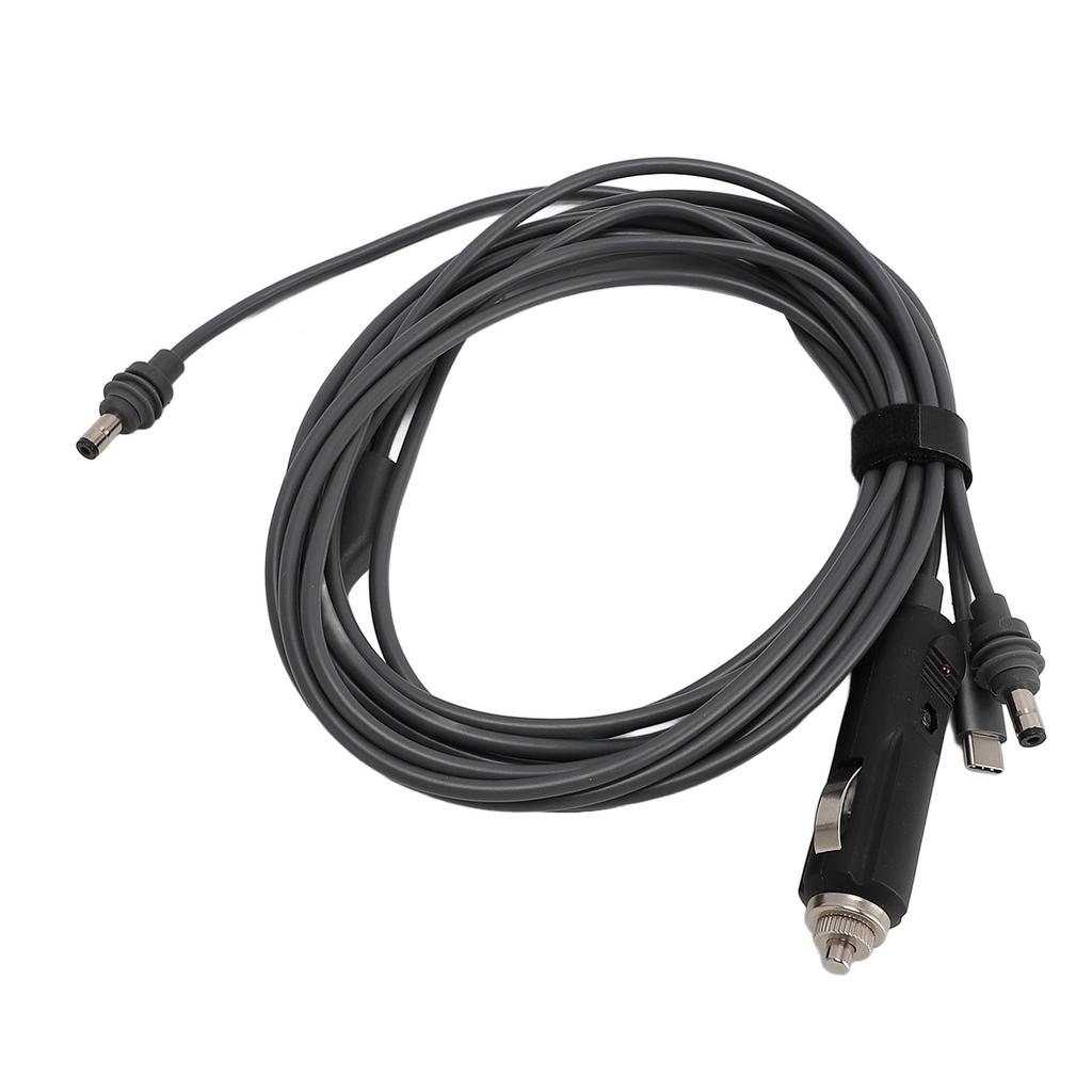3 In 1 Satellite DC Power Cable IP68 Water Resistant DC Type C 12V 24V Car Charger to DC Charging