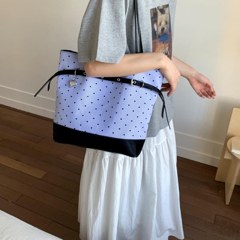 Fashion Trend Polka Dot Backpack Women's Summer New Casual Large-capacity Tote Bag Shoulder Backpack