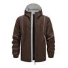 Men'S Loose Jacket Fashionable Multi Pocket Hooded Jacket