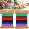 2Pcs Color Zigzag Ribbon DIY Hand Made Material Cloth Hair Accessories Sewing Decoration 8mm