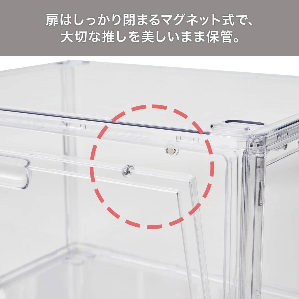 Tenma Figure Display Easy Collectible Display Clear Display Merchandise Storage 39cm W X 30cm D X [Official Exclusive] Case, 3-Tier, Assembly,