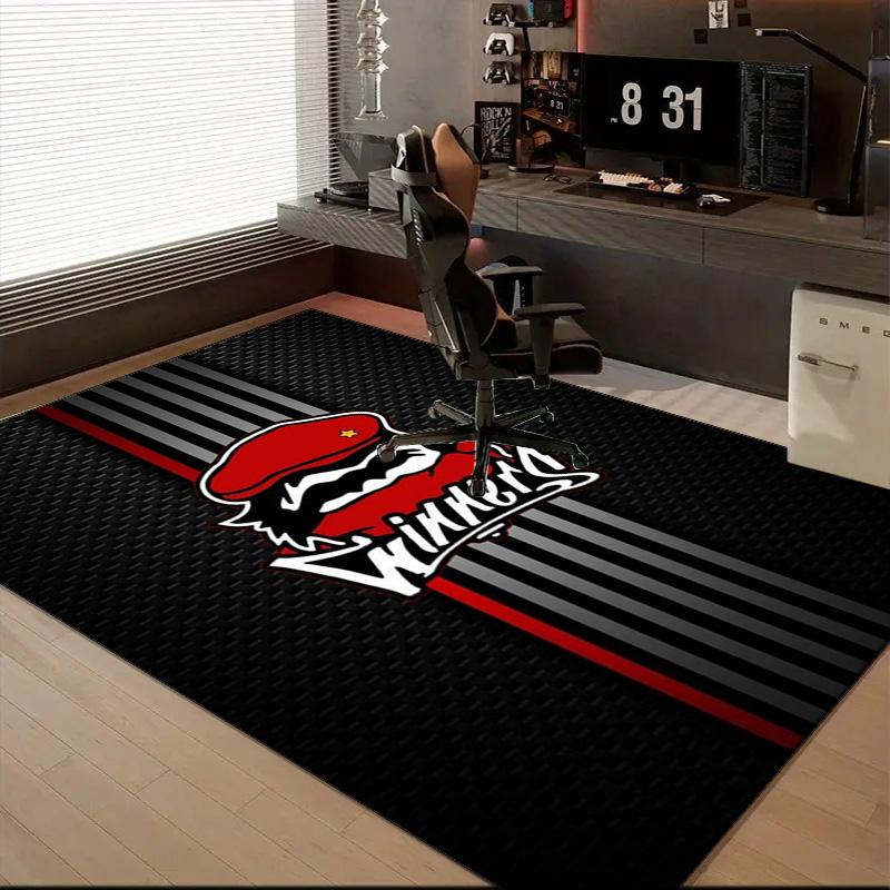 Fc Crest Design Printed Office Carpet Chair Cushion  Entryway Rug, Rugs for Living Room, Bedroom Christmas gifts