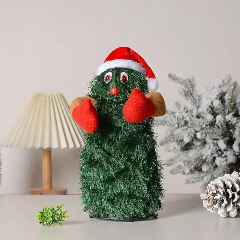 Musikalischer Weihnachtsbaum Elektrisches Plüschtier Puppen Lustig Niedlich Grün Elektronischer Weihnachtsbaum Musikalischer Weihnachtsmann Lustige Weihnachtsdekorationen